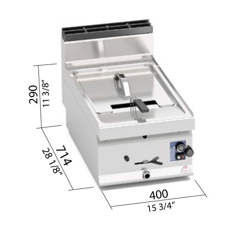 FREIDORA 10L ELÉCTRICA SOBREMESA FONDO 70