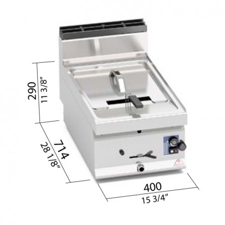 FREIDORA 10L ELÉCTRICA SOBREMESA FONDO 70