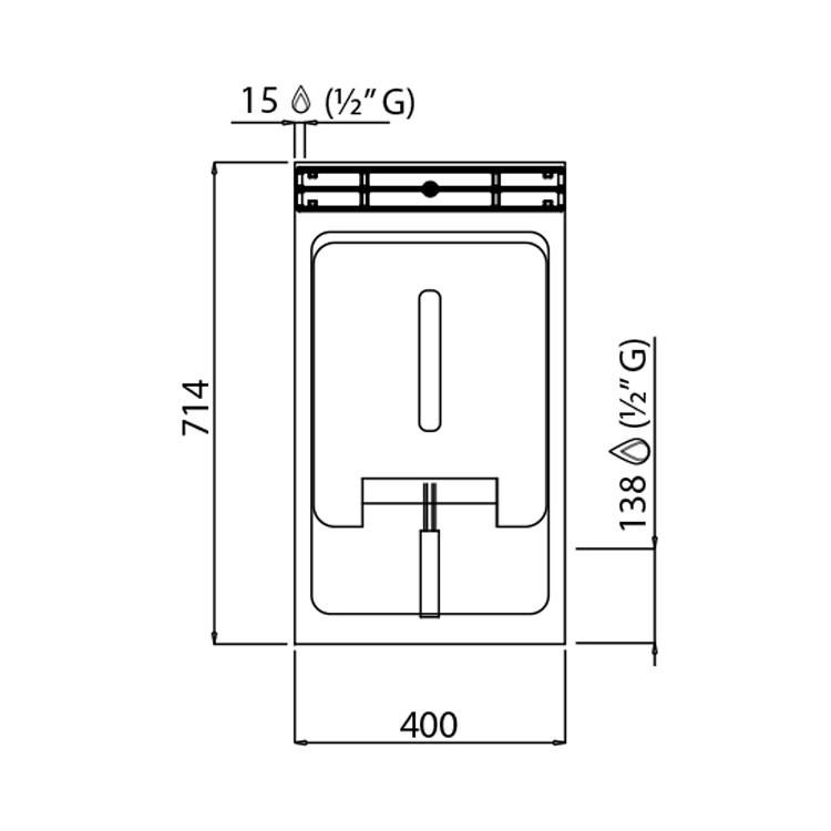 FREIDORA 10L ELÉCTRICA SOBREMESA FONDO 70