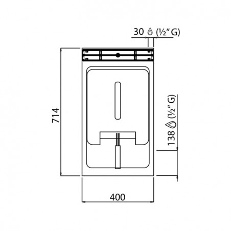 FREIDORA 18L ELÉCTRICA MUEBLE FONDO 70