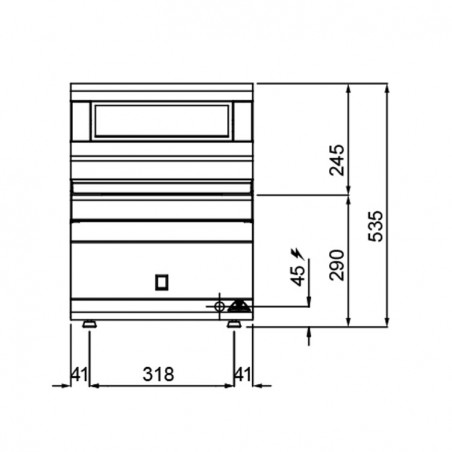 MANTENEDOR FRITOS ELÉCTRICO F.70 SOBREMESA