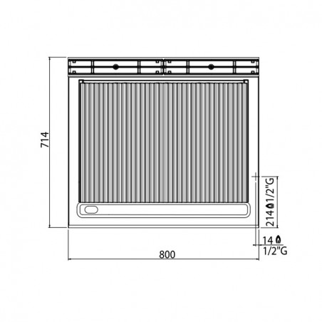 PARRILLA FONDO DE AGUA GAS 800X700 MUEBLE