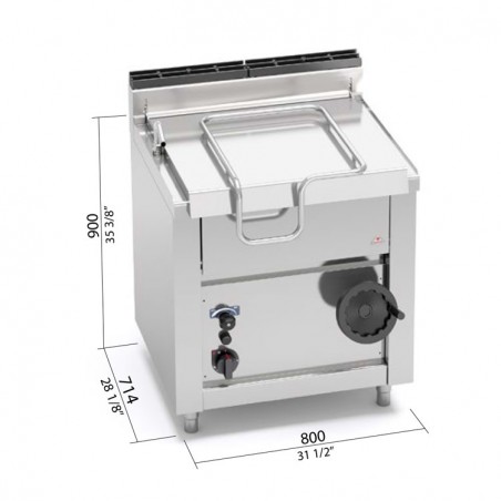 SARTÉN BASCULANTE ELÉCTRICA 60L FONDO 70