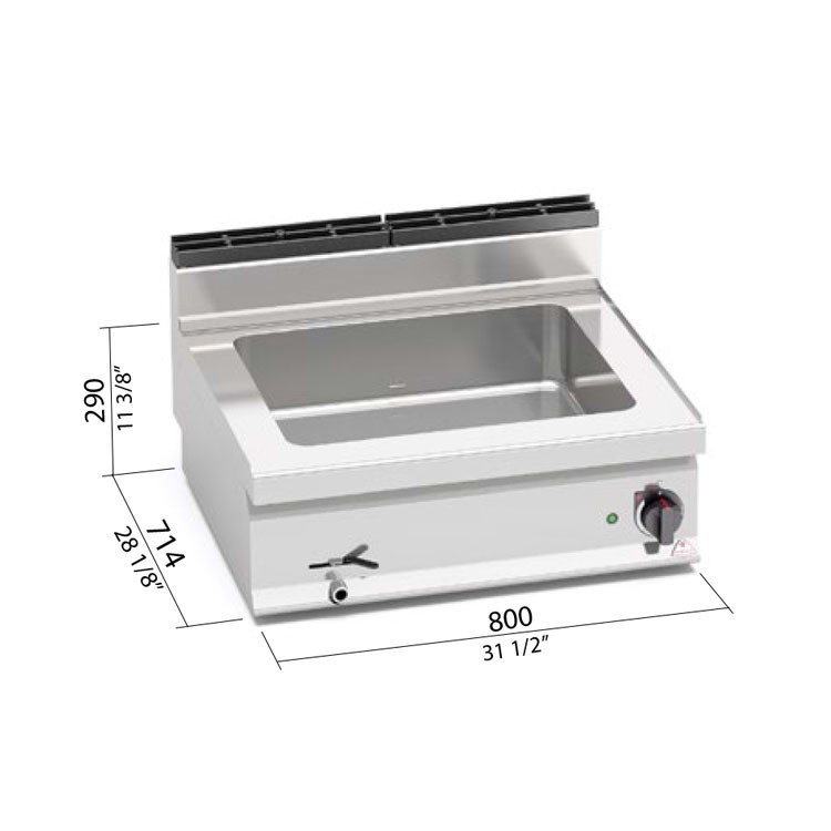 BAÑO MARÍA ELÉCTRICO SOBREMESA 800X700