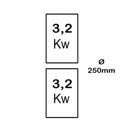 VITROCERÁMICA 2 FUEGOS MUEBLE ELÉCTRICA