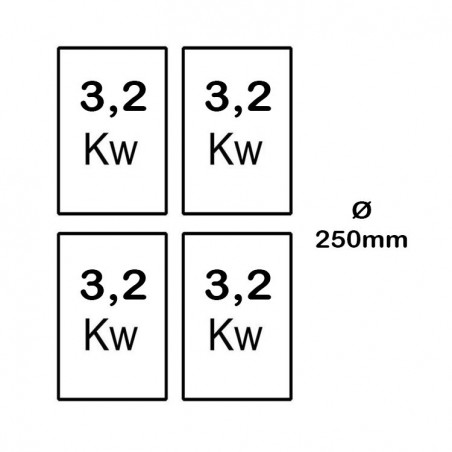 VITROCERÁMICA 4 FUEGOS MUEBLE ELÉCTRICA