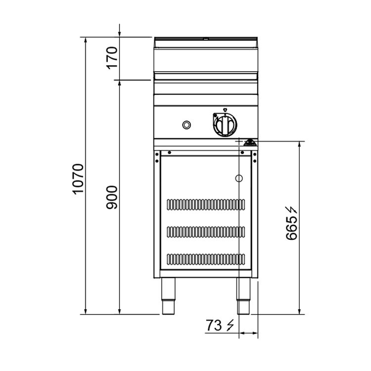 WOK INDUCCIÓN 2 FUEGOS MUEBLE ELÉCTRICA