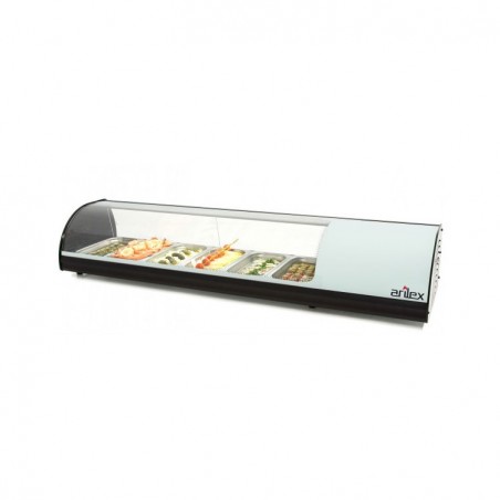 VITRINA REFRIGERADA TAPAS 1,4M PARA CUBETAS
