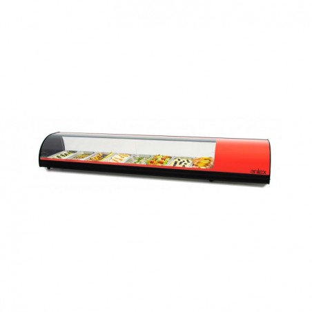 VITRINA REFRIGERADA TAPAS 1,8M PARA CUBETAS