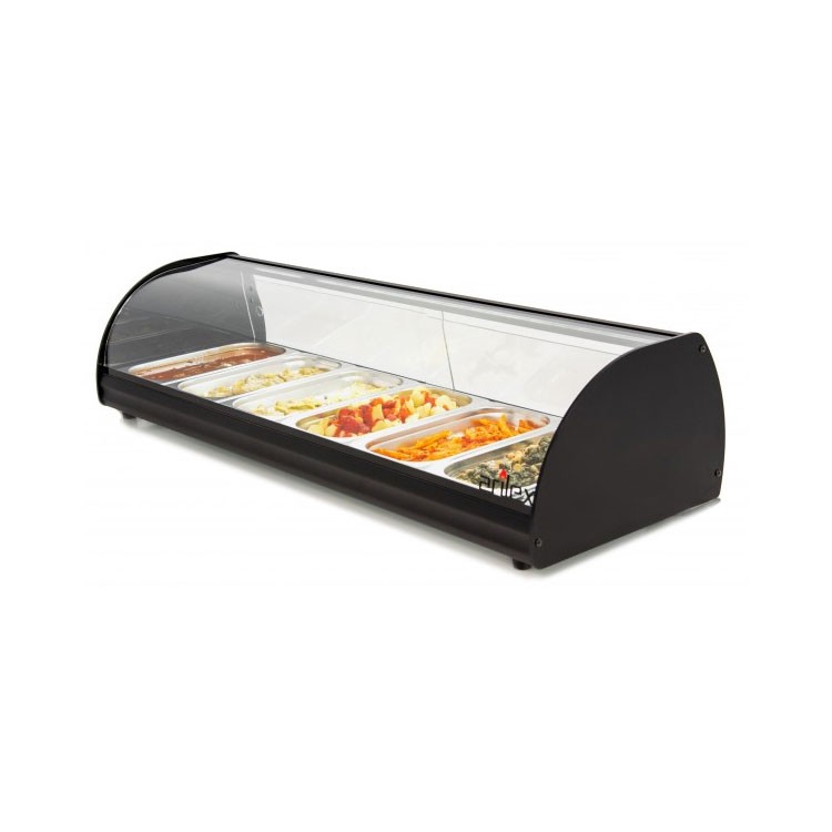 VITRINA CALIENTE TAPAS 1,1M SIN LUZ
