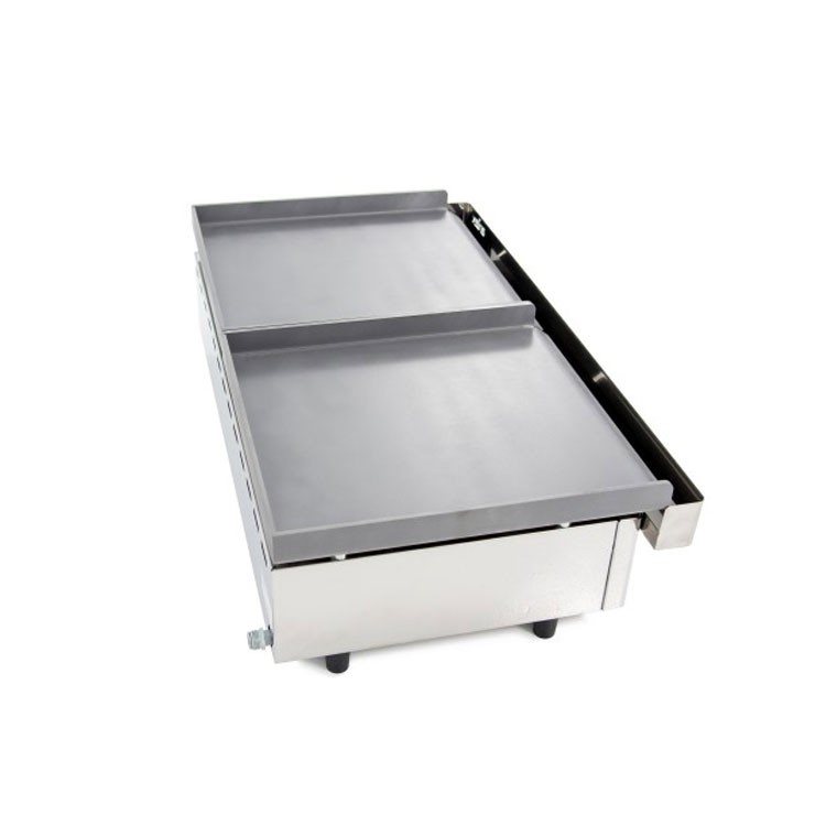 PLANCHA DOBLE GAS 40+40 ACERO LAMINADO DE 6MM