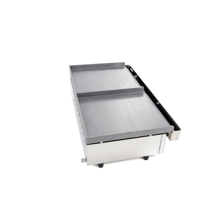 PLANCHA DOBLE GAS 60+60 ACERO LAMINADO DE 6MM