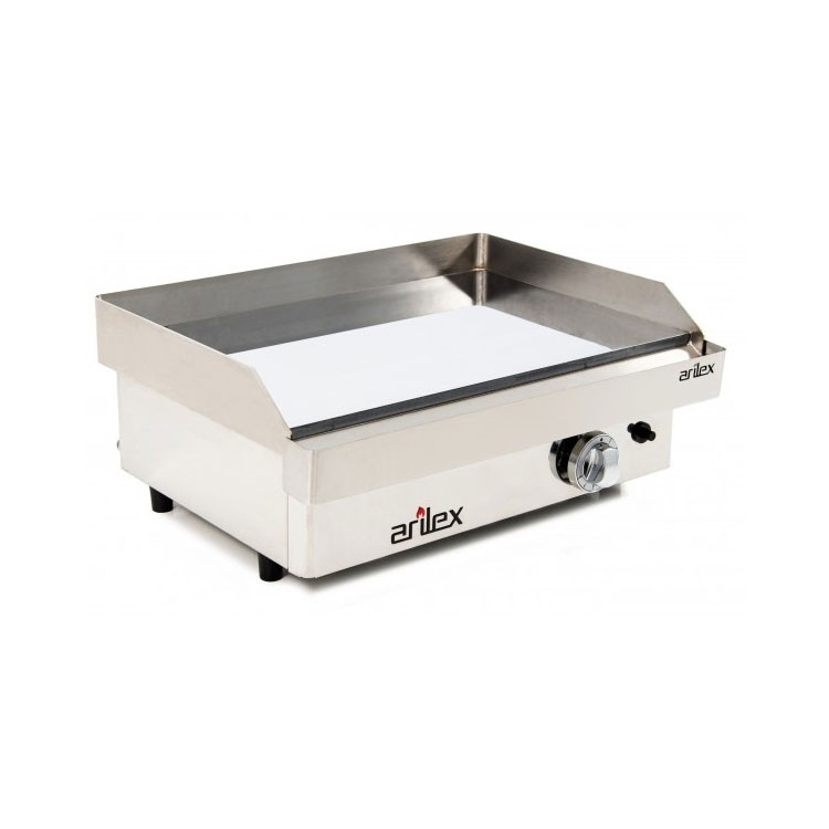 PLANCHA GAS 60X40 ACERO 15MM BAÑO CROMO DURO