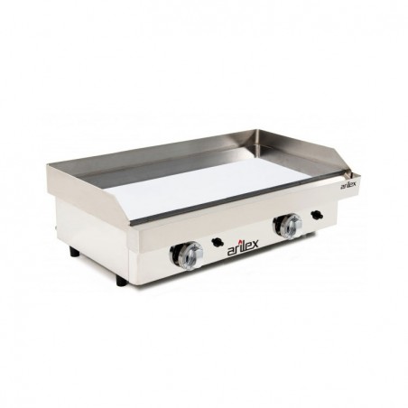 PLANCHA GAS 80X40 ACERO 15MM BAÑO CROMO DURO