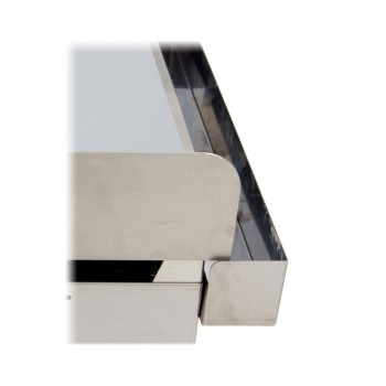 FRYTOP A GAS ACERO BAÑO CROMO DURO 15MM 33X50 2
