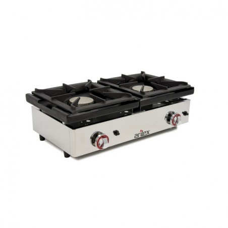 COCINA GAS 2 FOGONES PARALELOS SOBREMESA