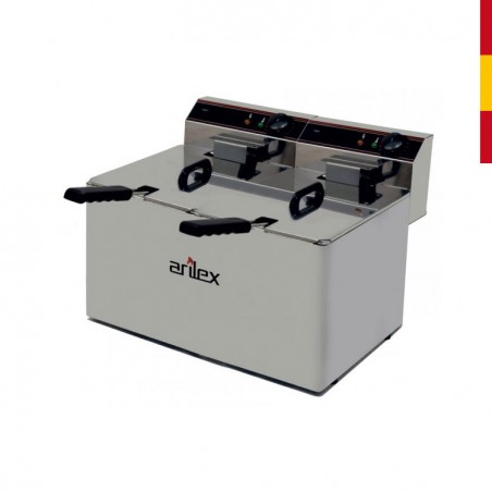 FREIDORA ELÉCTRICA 10+10L SIN GRIFO SOBREMESA