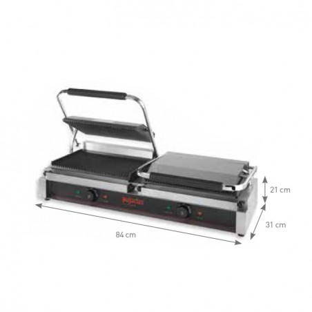 GRILL CONTACTO DOBLE 84 CM LARGO