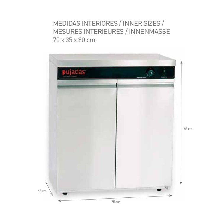 CALENTADOR DE PLATOS DE 2 PUERTA