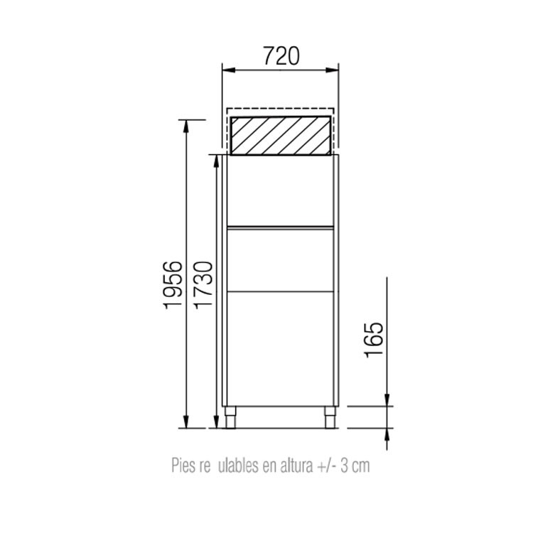 LAVAOBJETOS ALTURA ÚTIL 850 MM