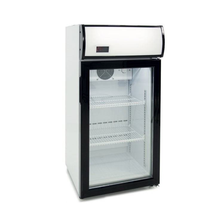 EXPOSITOR REFRI. 1 PUERTA SOBREMESA CAPA. 80L