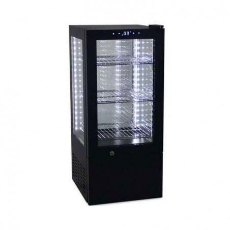 EXPOSITOR REF. CRISTAL 4 CARAS 1 PUERTA CAP. 138L