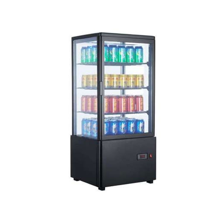 EXPOSITOR REF. CRISTAL 4 CARAS 1 PUERTA CAP. 78L