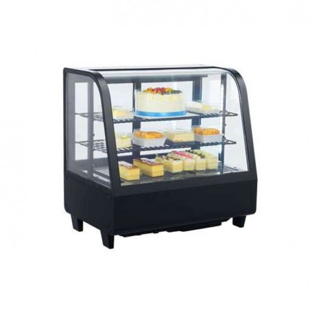 EXPOSITOR REFRI. CURVO CRISTAL 4 CARAS CAP. 100L