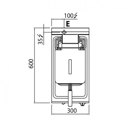 FREIDORA ELÉCTRICA 10L FONDO 60 SOBREMESA