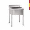 FREGADERO 1 CUBA SIN ESCURRIDOR ESTANTE F.600