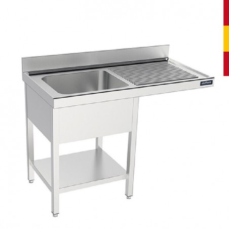 FREGADERO 1 CUBA PARA LAVAVAJI. ESTANTE F. 600
