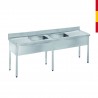 FREGADERO 2 CUBAS CENTRALES ESTANTE F. 700