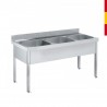 FREGADERO 2 CUBAS CENTRALES ESTANTE F. 700