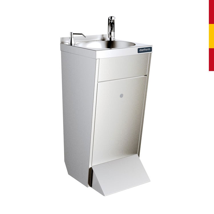 MUEBLE LAVAMANOS ELECTRÓNICO + JABÓN