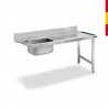 MESA PETO PRELAVADO LAVAVAJILLAS ESTANTE
