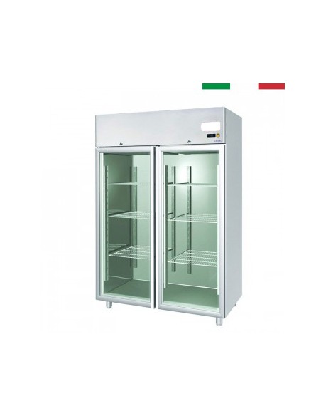 ARMARIO REFRIGERACIÓN 2 PUERTAS CRISTAL C. 1400L