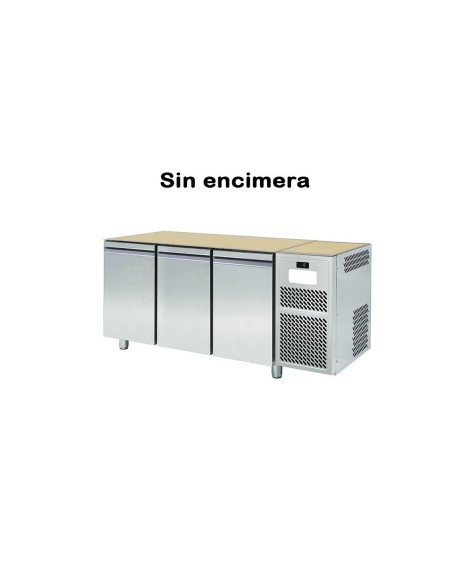 MESA REFRIGERADA 3 PUERTAS FONDO 60 CM
