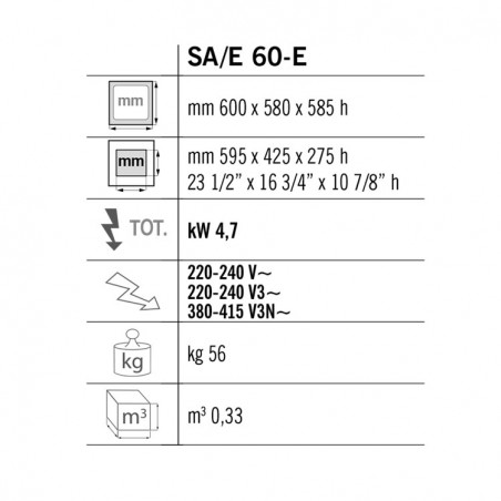 SALAMANDRA MÓVIL ELÉCTRICA SOBREMESA F.60