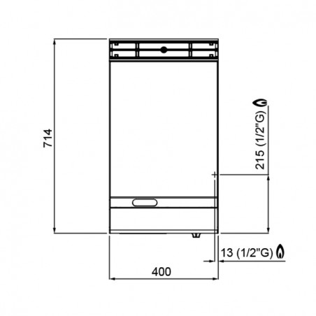 FRYTOP COMPOUND ELÉCTRI. MUEBLE 400X700